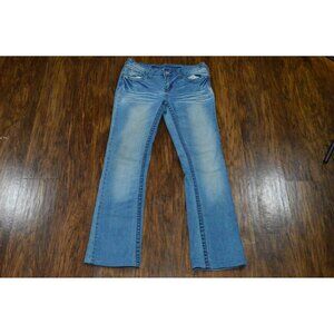 Blue Asphalt Jeans Womens Juniors Size 7 Light Wash Bootcut Pants READ